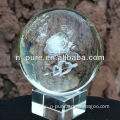 Clear Crystal Ball with 3D Laser Engraving
